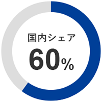 国内シェア60％